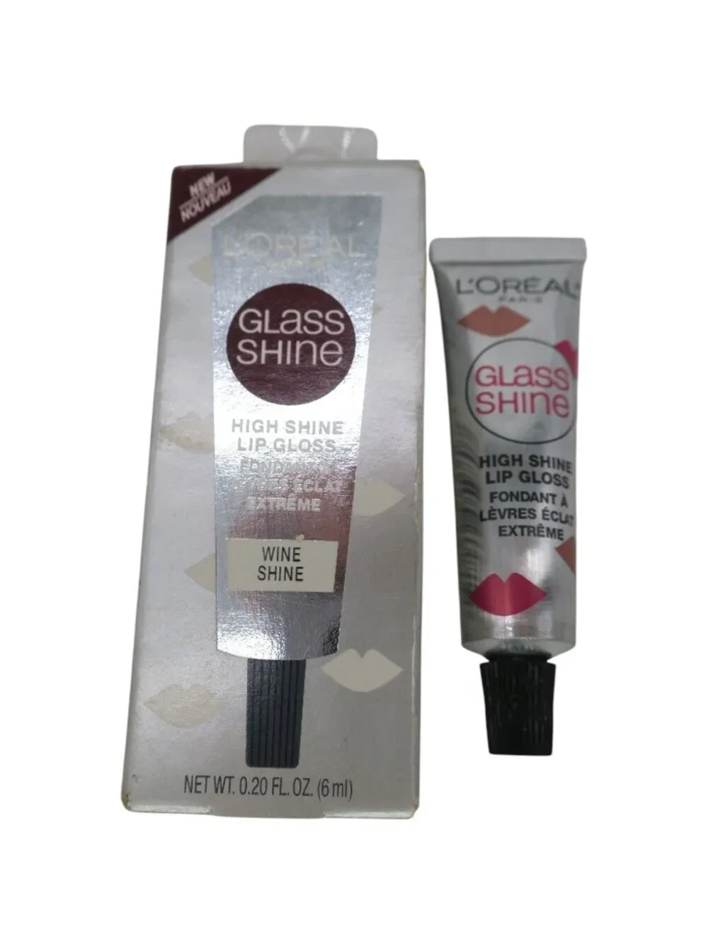 L'oreal Glass High Shine Wine Lip Gloss Discontinued 0.20 fl. oz. New